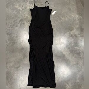 Faded rose Black Maxi Dress